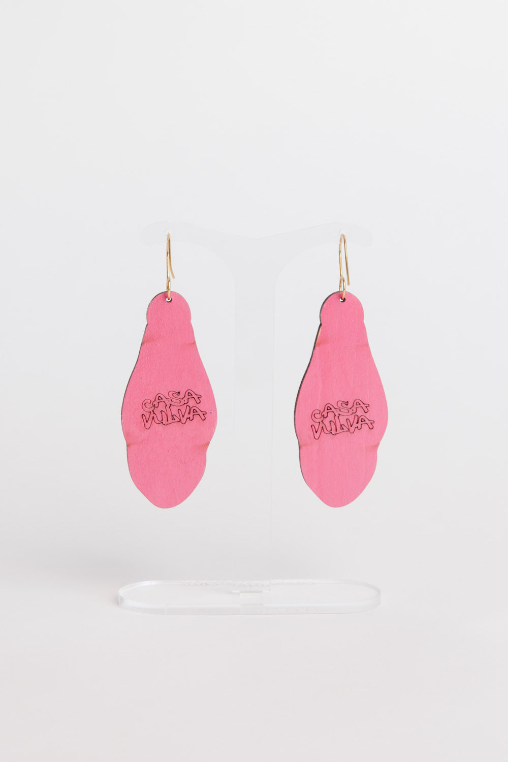 Holy Vulva Hook Earrings in Temple Oracle