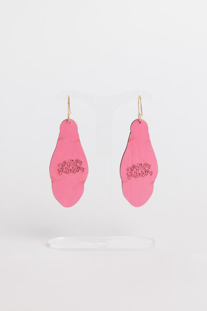Holy Vulva Hook Earrings in Temple Oracle