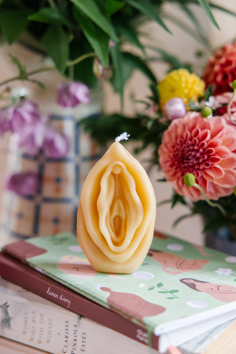 Vulva Candle in Temple Light