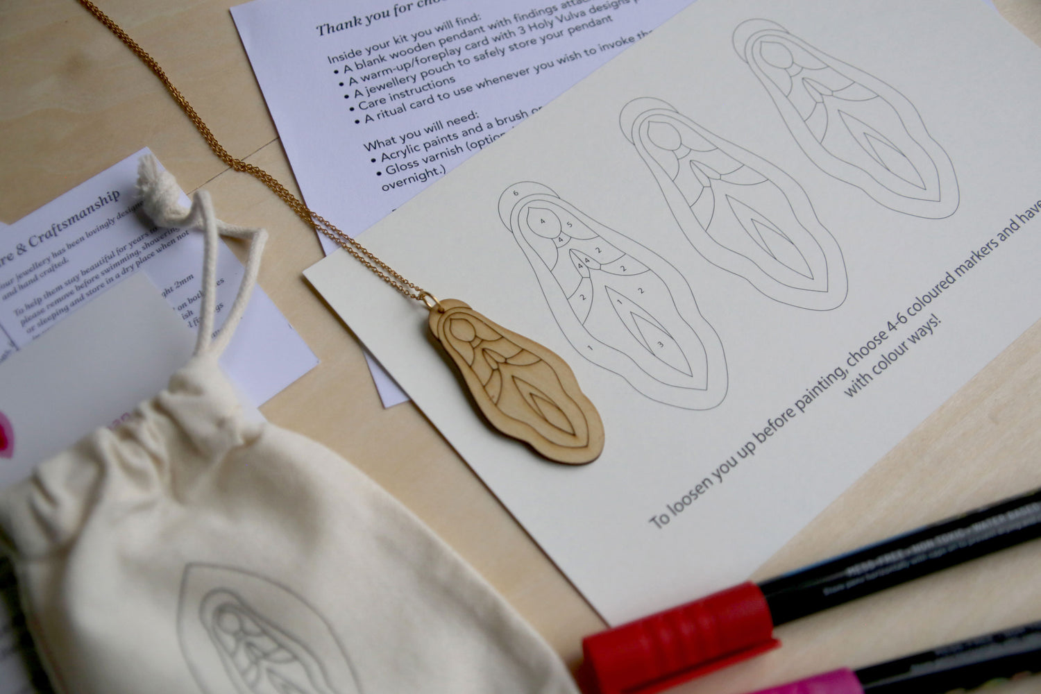 Holy Vulva Necklace Kit