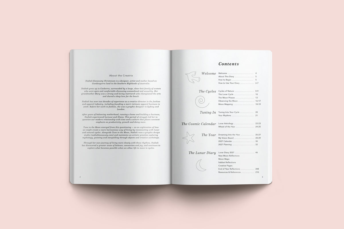 Pre-Order Lunar Diary 2027 – Moon, Seasons &amp; Cycle Planner