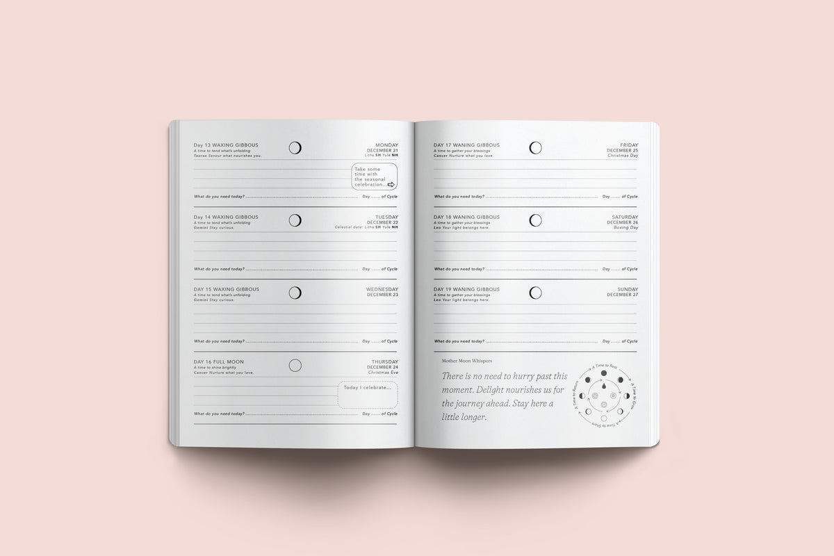 Pre-Order Lunar Diary 2027 – Moon, Seasons &amp; Cycle Planner