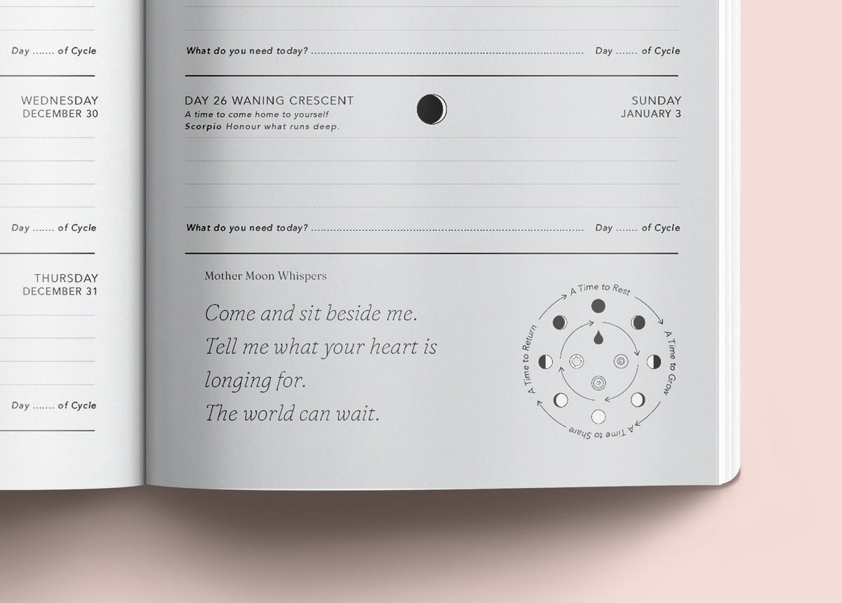 Pre-Order Lunar Diary 2027 – Moon, Seasons &amp; Cycle Planner