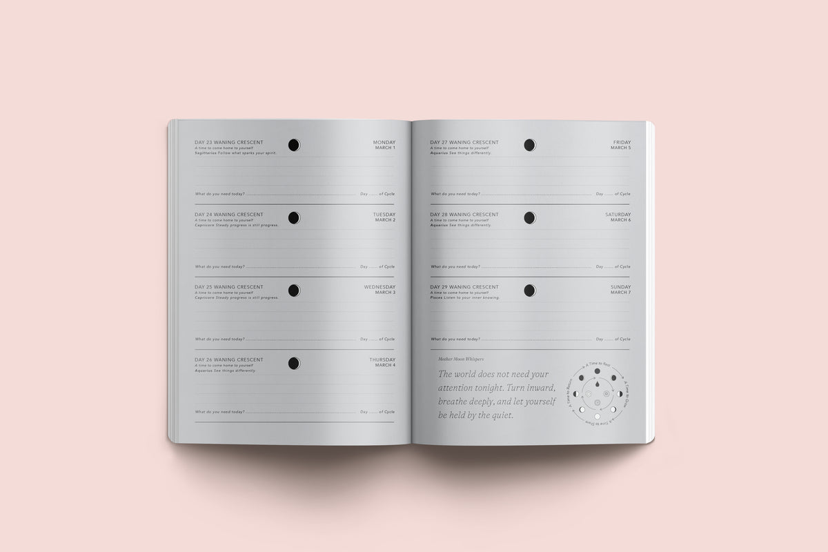 Pre-Order Lunar Diary 2027 – Moon, Seasons &amp; Cycle Planner