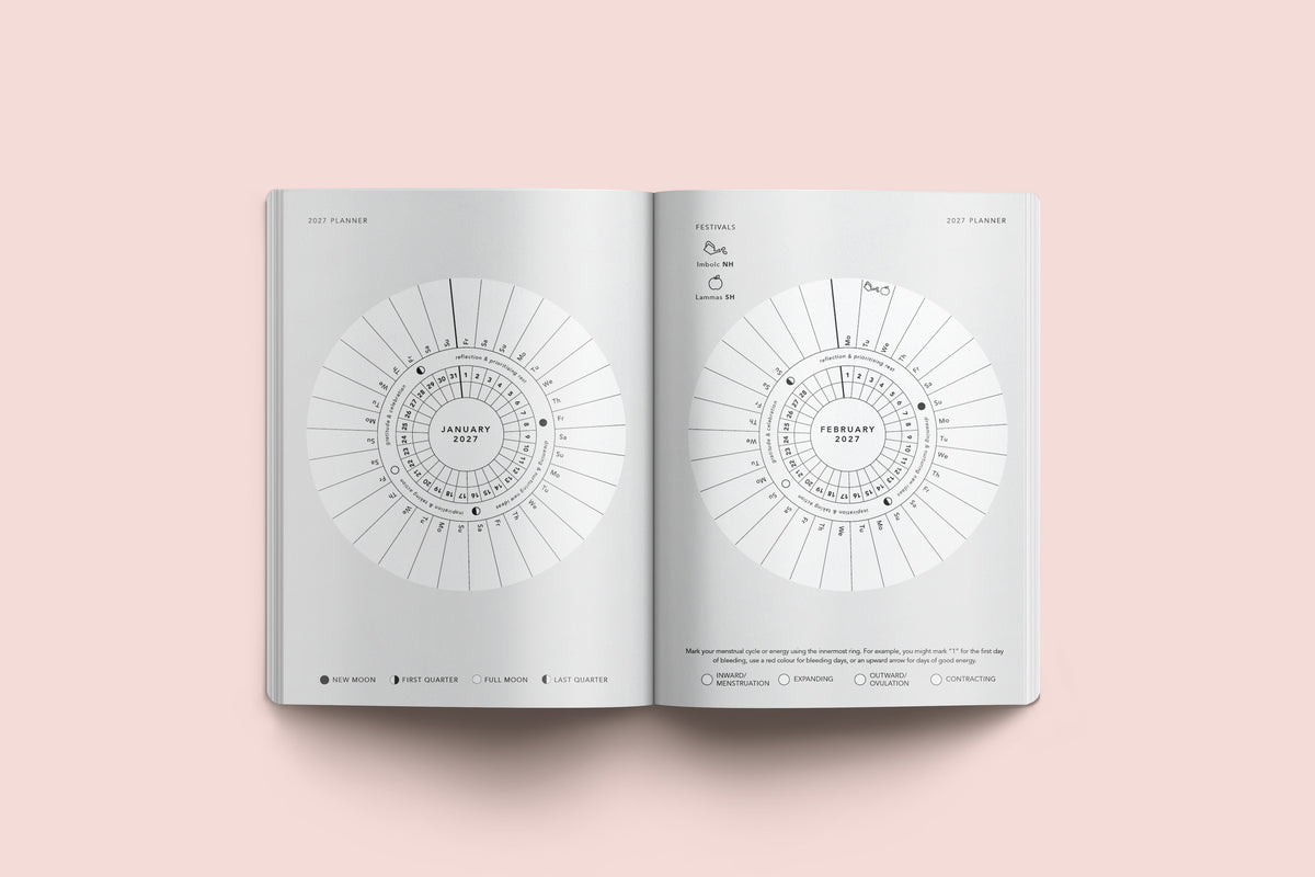 Pre-Order Lunar Diary 2027 – Moon, Seasons &amp; Cycle Planner